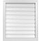 Ekena Millwork Vertical Surface Mount PVC Gable Vent: Functional, w/ 2"W x 1-1/2"P Brickmould Frame, 26"W x 30"H GVPVE26X3002SF - alternate 1